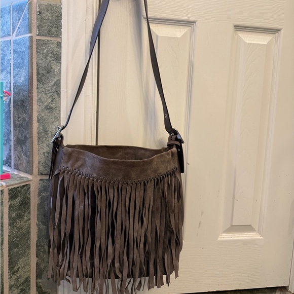 Limited Edition Coach Suede & Leather Fringe Shoulder Bag - Picture 2 of 16